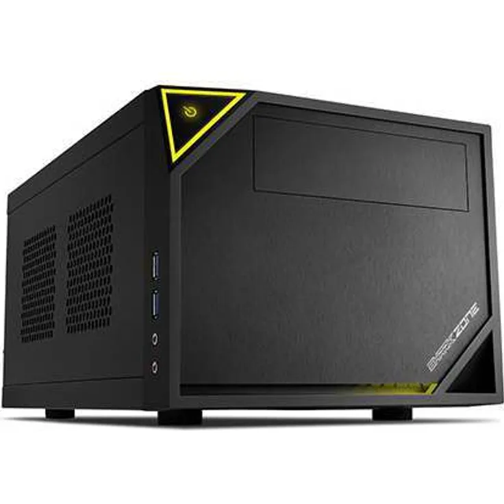 Sharkoon Shark Zone C10 PC-Gehäuse (Mini-ITX, 1x 5,25 extern, 1x 2,5 Zoll-3,5 Zoll intern, 2x USB 3.0)
