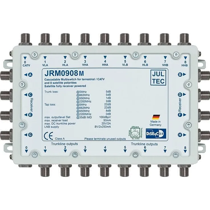 Jultec JRM0908M Multischalter ohne Netzteil (kaskadierbar)