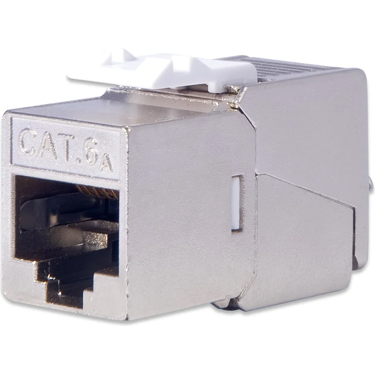 DIGITUS Keystone-Modul - Cat-6A - 24 Stück - Geschirmt - Designfähig - Klasse EA 500 MHz 10GBase-T - Montage Werkzeuglos - Preisvergleich – Bild 1