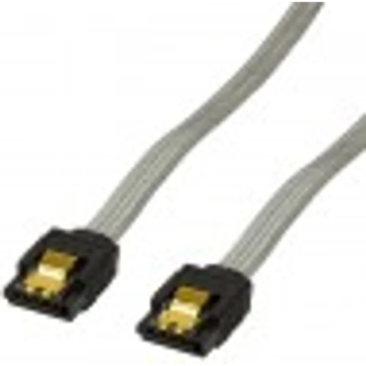 BIGtec BIG1918 1m HDD S-ATA Kabel transparent gerade/gerade Kontakte vergoldet
