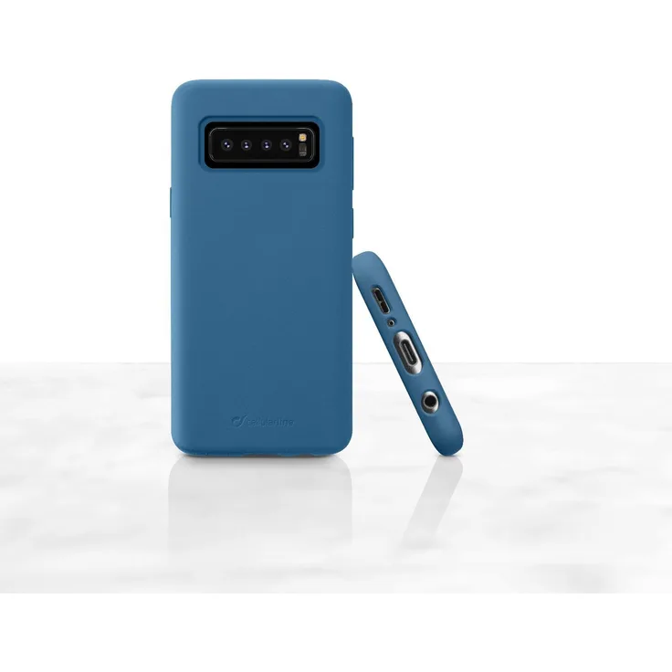 cellularline Sensation Handy-Schutzhülle 15,5 cm (6.1 Zoll) Abdeckung Blau - Handy-Schutzhüllen (Abdeckung, Samsung, Galaxy S10, 15,5 cm (6.1 Zoll), Blau)
