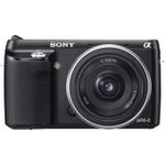Sony NEX-F3DB Systemkamera (16 Megapixel, 7,5 cm (3 Zoll) Display, Full-HD, Live View, bildstabilisator) inkl. SEL 2,8-16 mm und 18-55 mm Zoom Objektiv, schwarz