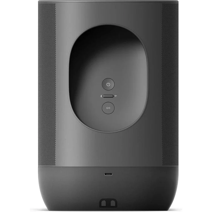 Sonos Move Multiroom-Lautsprecher mit Alexa, Google Assistant, wetterfest, stoßfest, geeignet für Indoor, Outdoor, schwarz – Bild 4