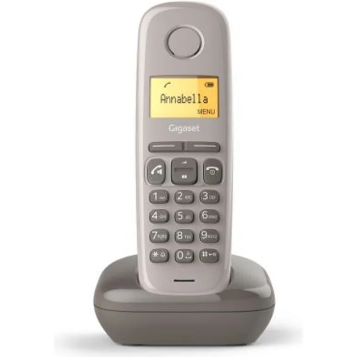 Gigaset A270 Schnurloses Telefon 3,81cm/1,5 beleuchtetes Grafikdisplay braun – Bild 1