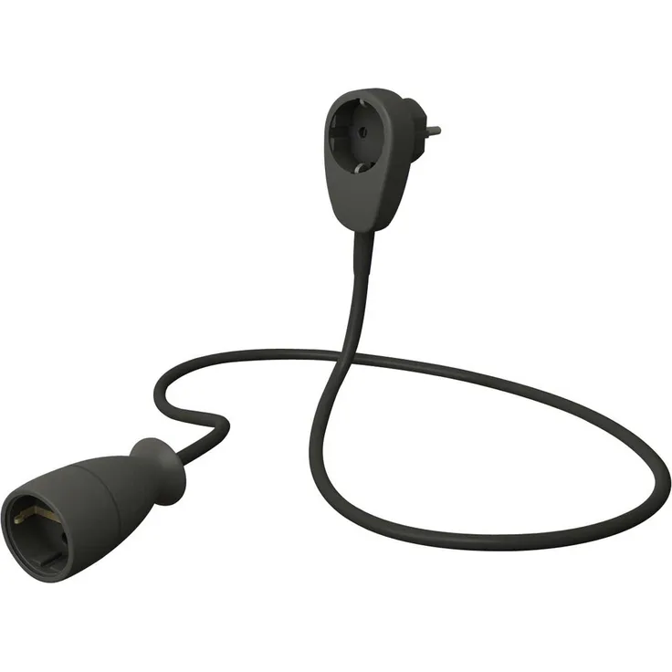 REV Ritter 0016150514 Verlängerung Powersplit 5 m, schwarz