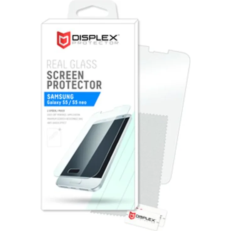 Displex REAL GLASS, Sicherheitsglas Displayschutz für SAMSUNG SM-G903F Galaxy S5 Neo