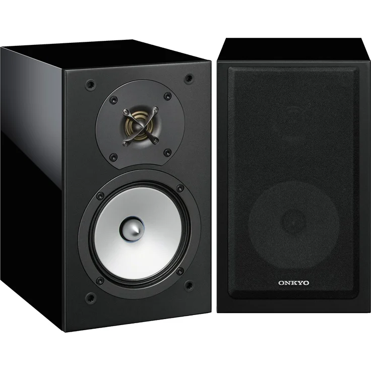 Onkyo D-175B Zweiwege-Bassreflex-Lautsprecher (120 Watt, detailreicher Sound mit kräftigem Bass bei 65 Hz-100 kHz Frequenzbereich, für Heimkino, HiFi Anlage, Wohnzimmer) Schwarz Kompakt-Lautsprecher - 120 Watt - schwarz – Bild 1