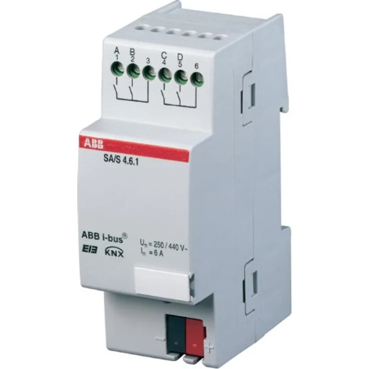 ABB SA-S4.10.1 EIB-KNX Schaltaktor, 10AX, REG, 4-fach