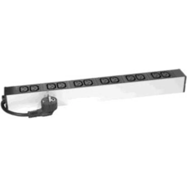 DEXLAN 19 Steckdosenleiste 12-fach IEC C13 Anschlussleitung 2.5 m schwarz - 3.680 W - 19, 808902