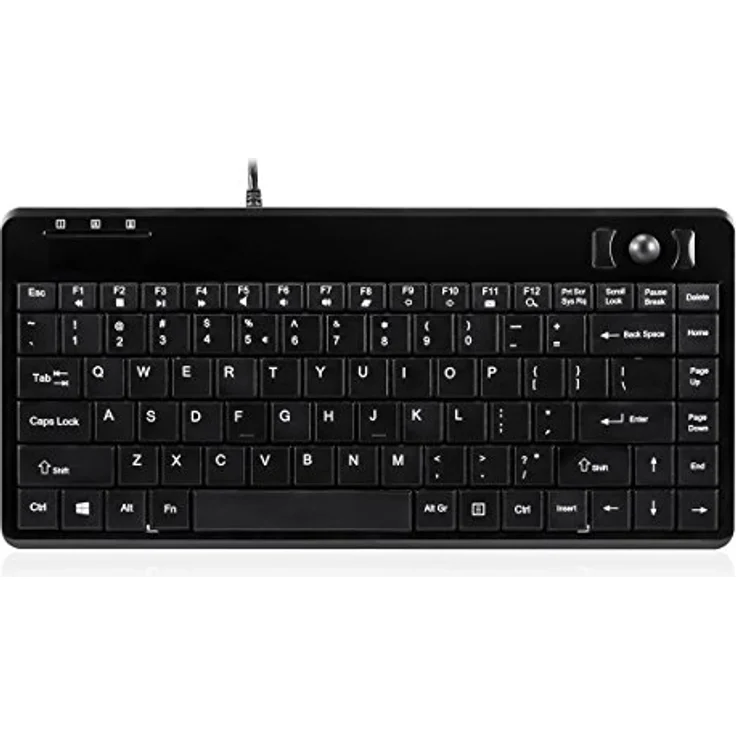 Perixx PERIBOARD-505 PLUS - Tastatur - USB - Deutsch QWERTZ - Piano Black (10968) – Bild 1