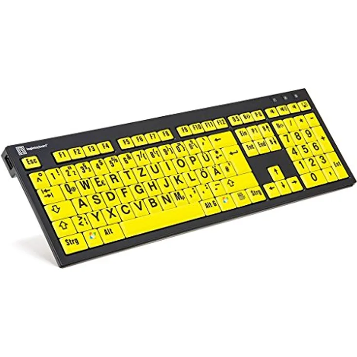 LogicKeyboard LKB-LPBY-BJPU-DE Tastatur schawrz-gelb (Deutsches Tastaturlayout QWERTZ)