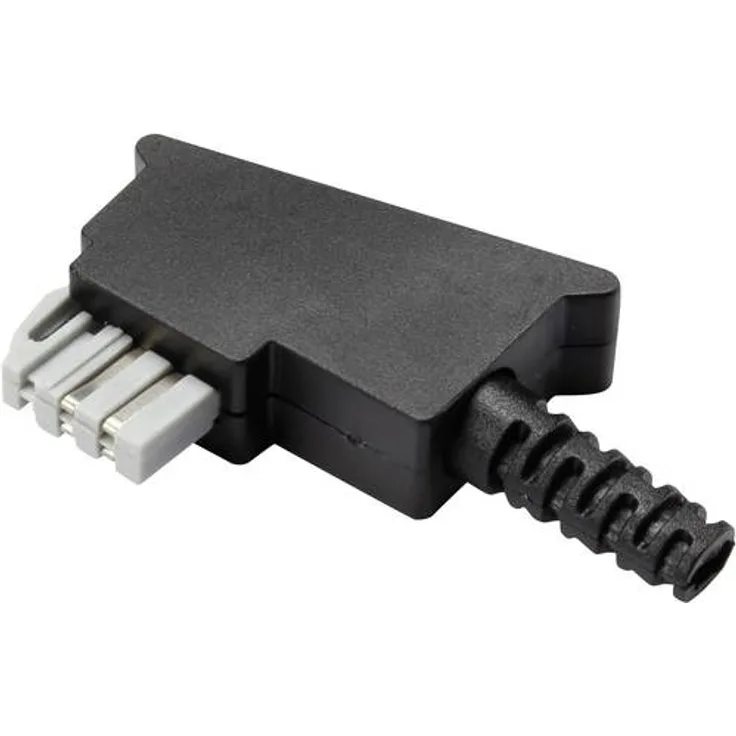 TRU Components TAE-Bausatz Stecker, gewinkelt GM02N Schwarz Inhalt: 1St.