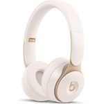 Beats Solo Pro Kabellose Bluetooth On-Ear Kopfhörer mit Noise-Cancelling – Apple H1 Chip, Bluetooth der Klasse 1, aktives Noise-Cancelling, Transparenzmodus, 22 Stunden Wiedergabe – Elfenbeinweiß