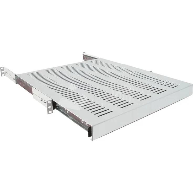Wirewin 48,30cm (19) 1HE ausziehbarer Fachboden, bis max. 35kg, grau RAL7035 (SHELF PO 400)