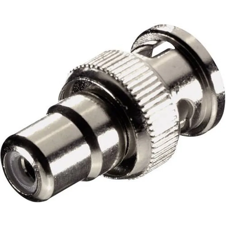 SpeaKa Professional BNC / Cinch Adapter [1x BNC-Stecker - 1x Cinch-Buchse] Silber 0m-2