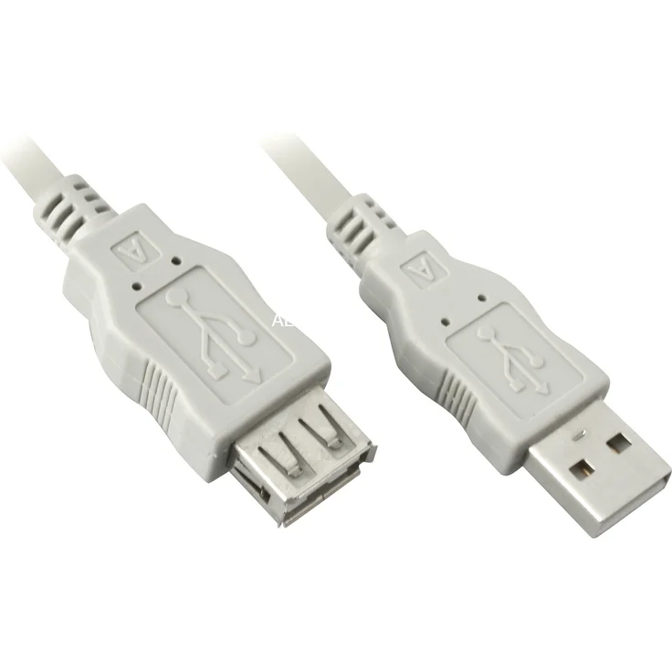 Wentronic USB 2.0 Verlängerung (A-Stecker auf A-Buchse) grau 3m