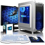 VIBOX Kaleidos GLR760-152 Gaming PC Computer mit Spiel Bundle, Windows 10 OS, 22 Zoll HD Monitor (4,0GHz Threadripper 8-Core, GeForce GTX 1060, 8GB DDR4 RAM, 120GB SSD, 2TB HDD)