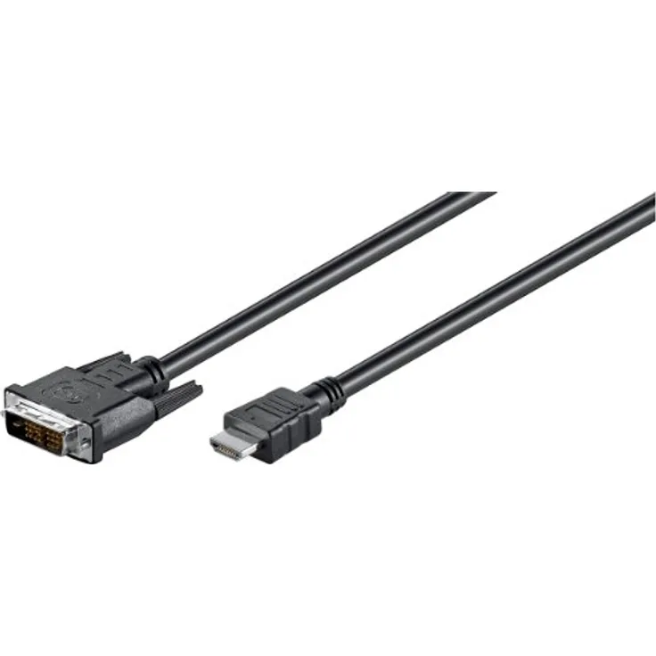 M-CAB - Videokabel - HDMI / DVI - HDMI (M) bis DVI-D (M) - 5 m - Schwarz