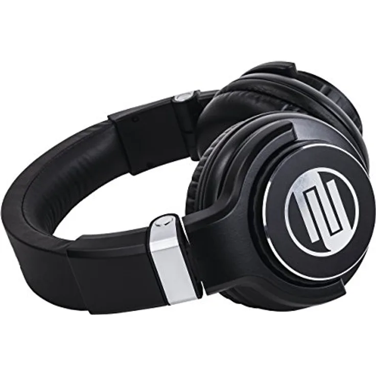 Reloop RHP-15 - geschlossene DJ-Kopfhörer, optimierte Klangwiedergabe, drehbare Ohrmuscheln, alle Anschlüsse vergoldet, inkl. 6,3-mm-Adapter, schwarz