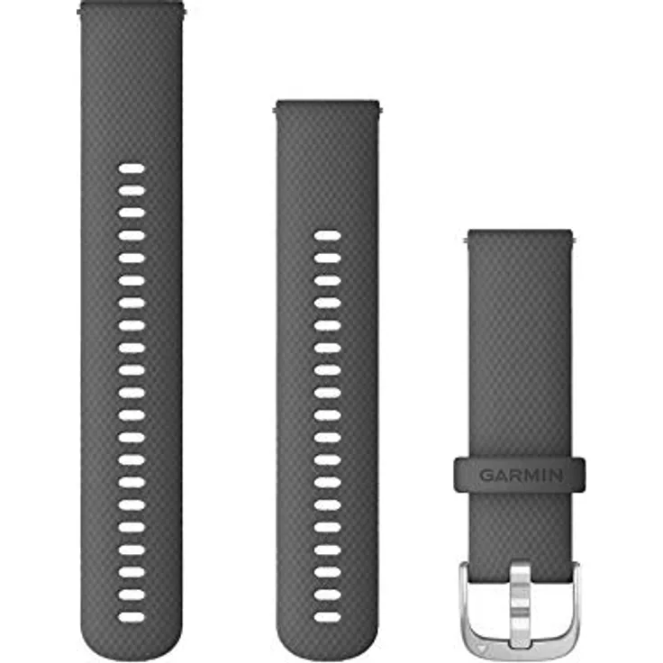 Garmin Vivoactive Armband 4, 22 mm, Silikon, graue Schnalle (010-12932-20) - Preisvergleich