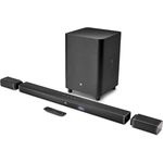 JBL 4K Ultra HD 5.1 Soundbar mit Subwoofer, kabellos/kabelgebunden, geeignet für TV, schwarz (2017)
