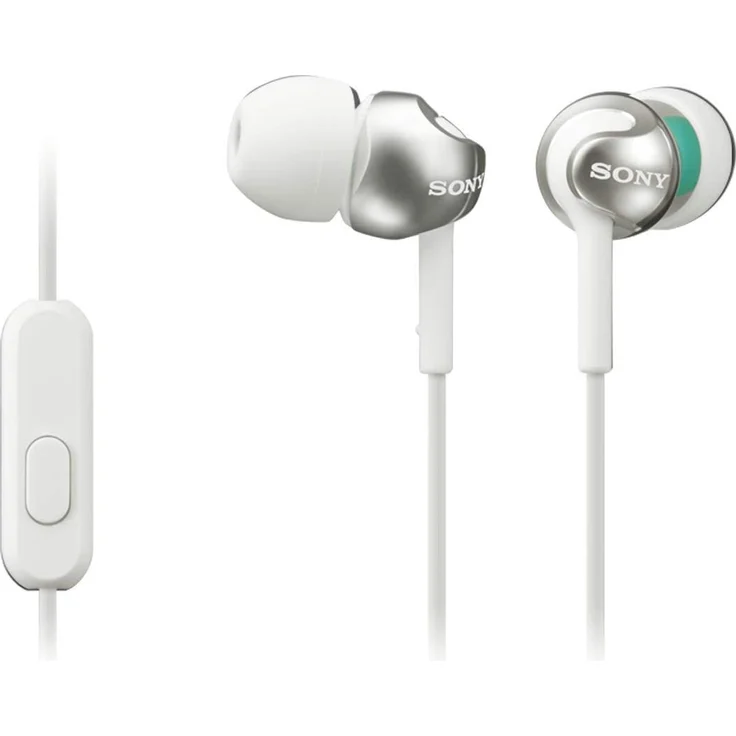 Sony MDR-EX110APW In-Ear Kopfhörer mit Mikrofon, weiß – Bild 1