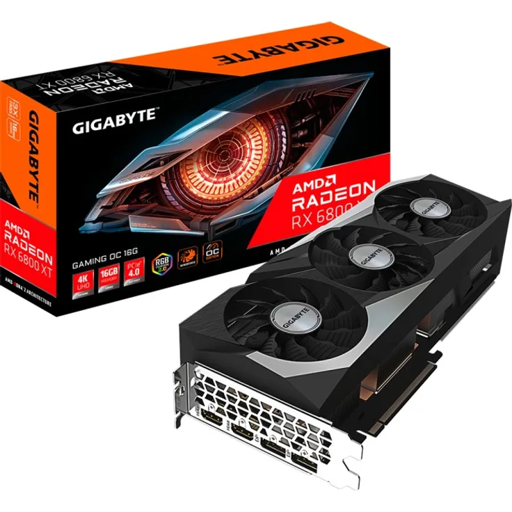 Gigabyte Radeon RX 6800 XT Gaming OC 16G, 16GB GDDR6, 2x HDMI, 2x DP (GV-R68XTGAMING OC-16GD)