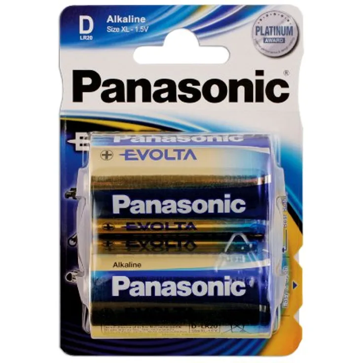 Connect 30648 Panasonic Evolta Batterien, Monozellen, 12 Packungen à 2 Stück