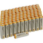 AmazonBasics AA-Alkalibatterien, leistungsstark, 1,5 V, 100 Stück (Aussehen kann variieren)