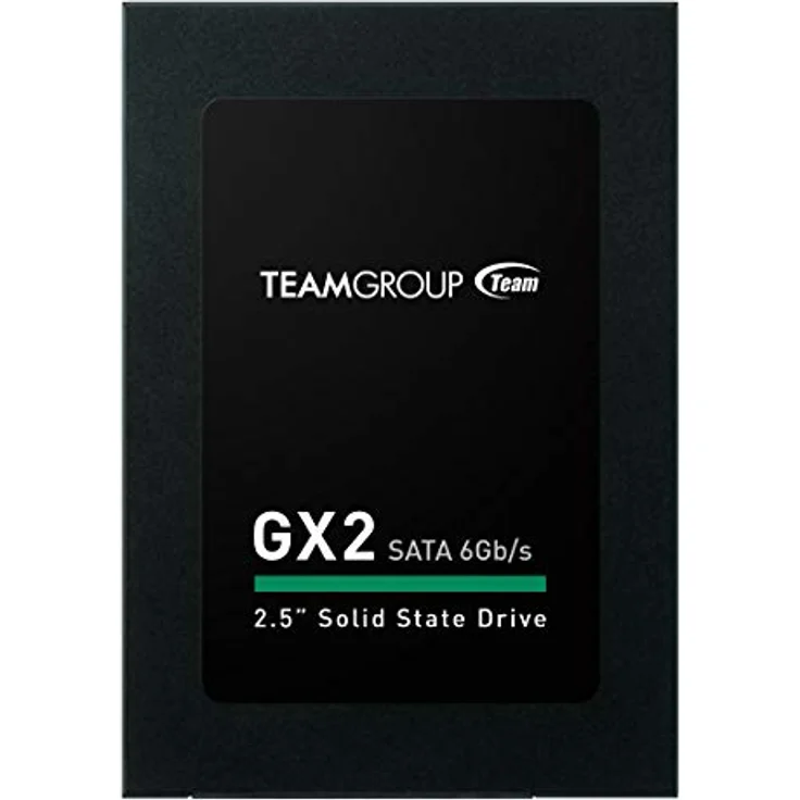 Team Group GX2 - Solid-State-Disk - 1 TB - intern - 2.5 Zoll (6.4 cm) - SATA 6Gb/s - Schwarz (T253X2001T0C101) – Bild 1