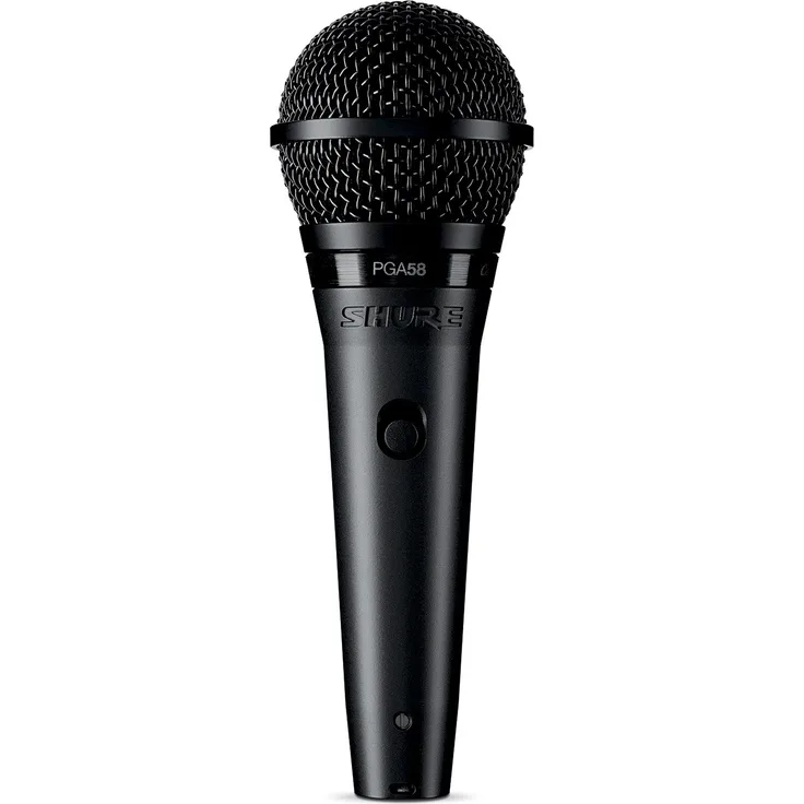 Dynamisches Sprach--Gesangsmikrofon Shure PGA58 mit Nierencharakteristik, inkl. XLR-Kabel