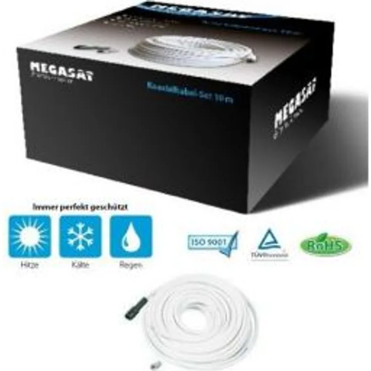 Megasat 7mm Koaxialkabel Quadshield 120db 20 Meter