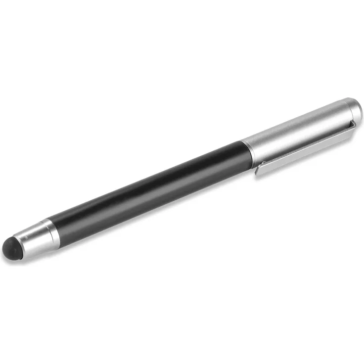 4smarts 2 in 1 Eingabestift & Kugelschreiber mit ultraweicher SoftTouch-Spitze, schwarz