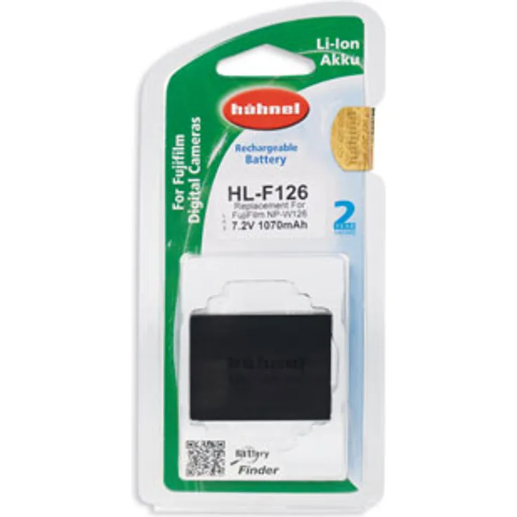 Hähnel HL F126 Li-Ionen Ersatzakku Typ Fuji NP-W126 für HS30XR-X-Pro1