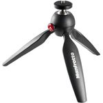 Manfrotto PIXI Tischstativ (Mini Stataiv, für Compact System Kamera un Spiegellos bis 1Kg, Handgriff für Videos, MTPIXI-B)