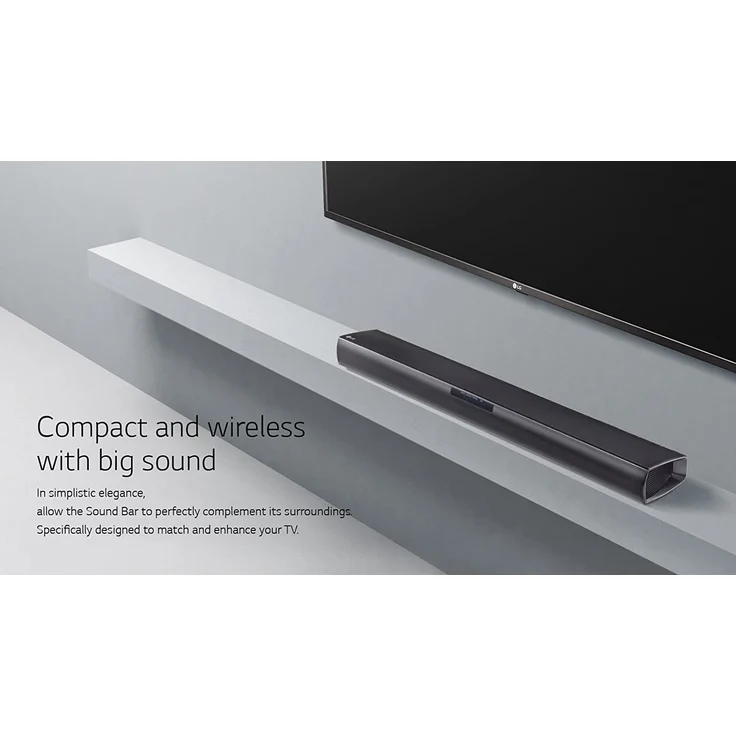 LG SJ2 2.1 Soundbar mit Subwoofer, 160 W, schwarz – Bild 11