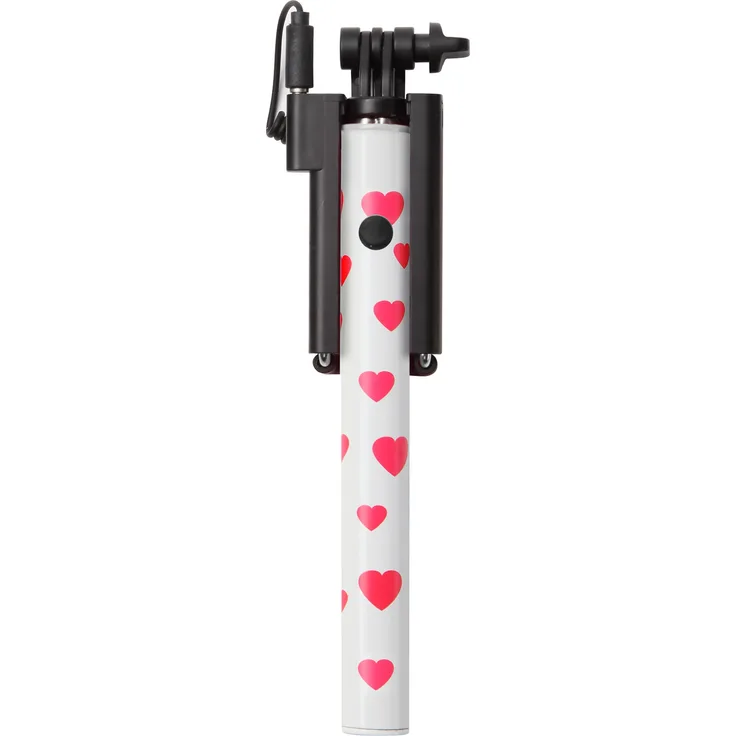 ultron selfie hot shot Pink, 15 - 45 cm Selfie-Stick mit Kamera-Auslöser am Griff, Für Smartphones wie Samsung Galaxy , iPhone und weitere