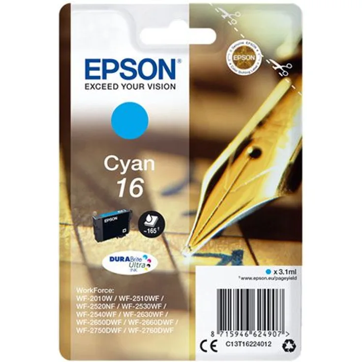 Epson T1622 3.1ml 165Seiten Cyan
