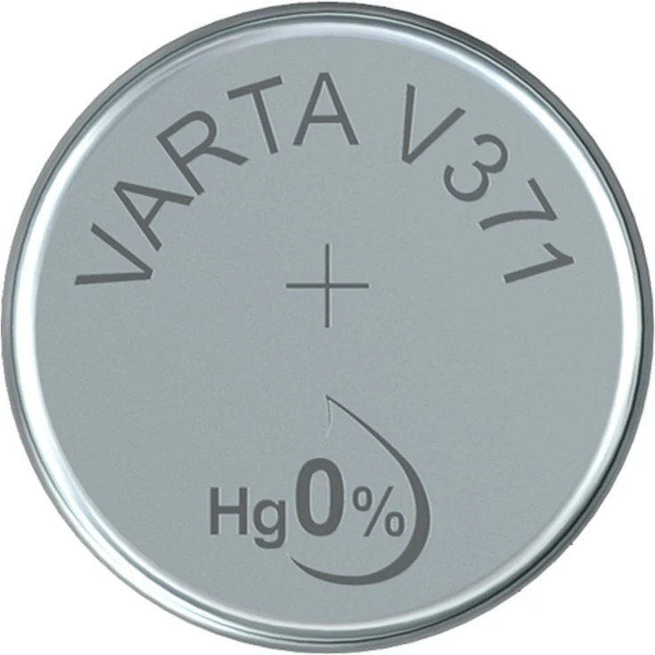 Varta 14501371 silberoxid Knopfzelle (V371 1er Pack) silber – Bild 1