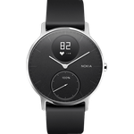 Nokia Steel HR Fitness-Tracker Unisex, 36mm, Edelstahlgehäuse, Schwarz