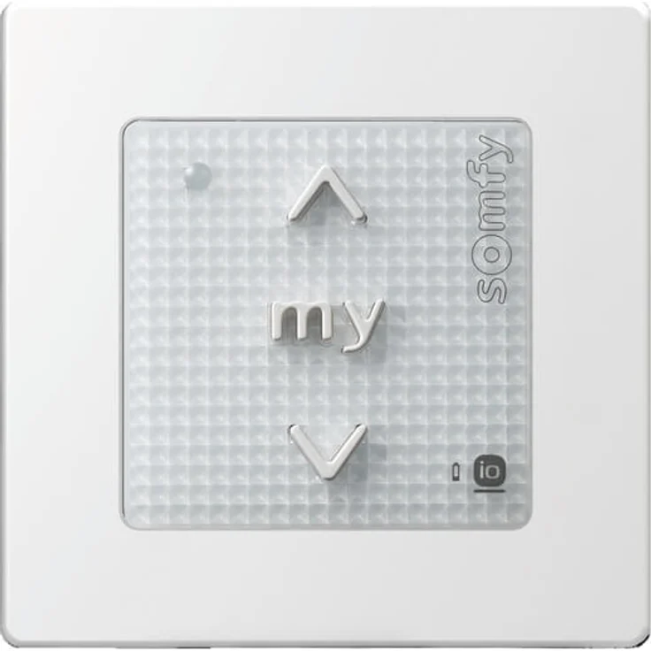 Somfy Smoove Origin io Funkwandsender mit Drucktasten inkl. Somfy Smoove Rahmen