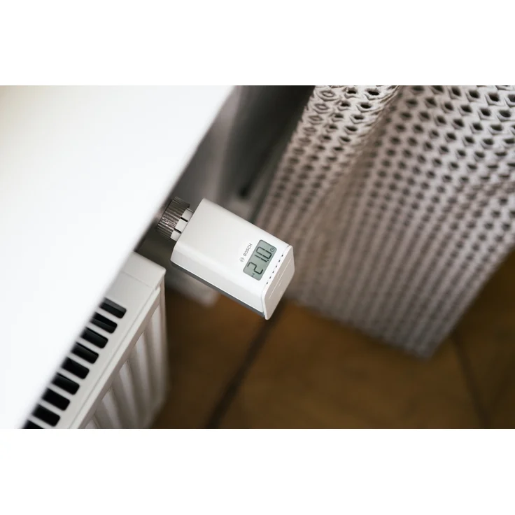 Bosch Smart Home Heizkörper Thermostat mit App Steuerung, kompatibel mit Apple HomeKit, Amazon Alexa und Google Assistant - Variante Deutschland, weiß (8750000002) – Bild 7