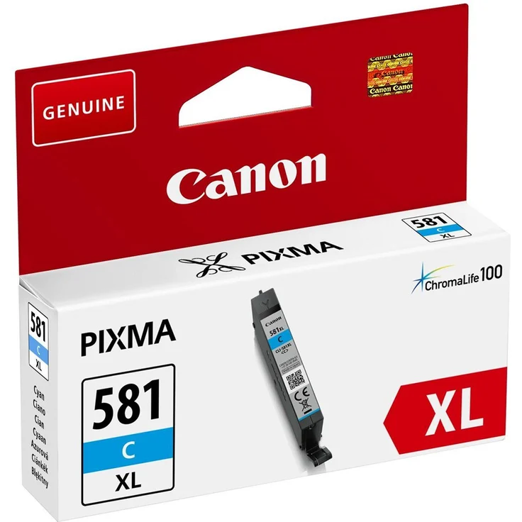 Canon CLI-581 XL CY original Tintenpatrone Cyan für Pixma Inkjet Drucker TR7550-PIXMA TR8550-PIXMA TS6150-PIXMA TS6151-PIXMA TS8150-PIXMA TS8151-PIXMA TS8152-PIXMA TS9150-PIXMA TS9155-PIXMA – Bild 1