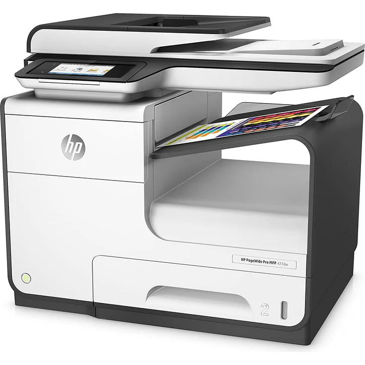 HP PageWide Pro 477dw (4-in-1) Multifunktionsdrucker - (Thermal Inkjet) Farbe, Druckgeschwindigkeit: 40 s/w, 40 Farbe, Auflösung: 1200 x 1200, USB, LAN, WLAN, AirPrint, Mobile Print, Cloud Print (D3Q20B) – Bild 5