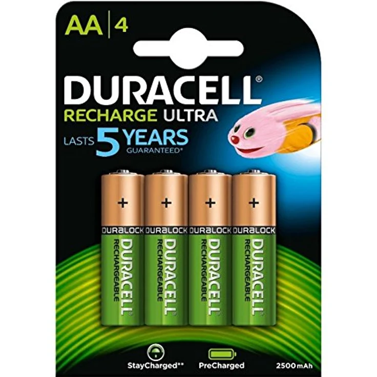 Duracell Rechargeable AA 2500 mAh Mignon Akku Batterien LR6, 4er Pack – Bild 1
