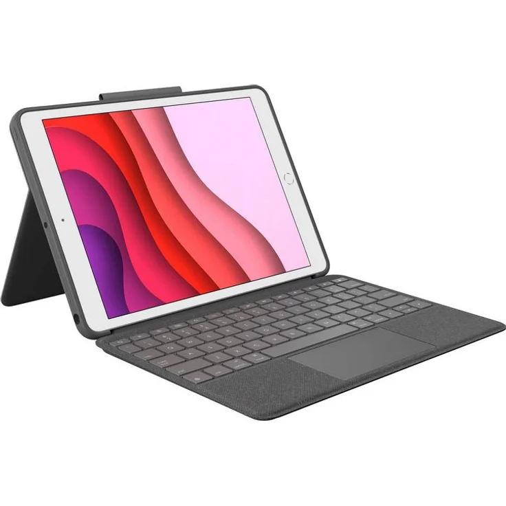 Logitech Combo Touch - Tastatur und Foliohülle - mit Trackpad für Apple iPad 10.2'', Französisch (920-009625) – Bild 1