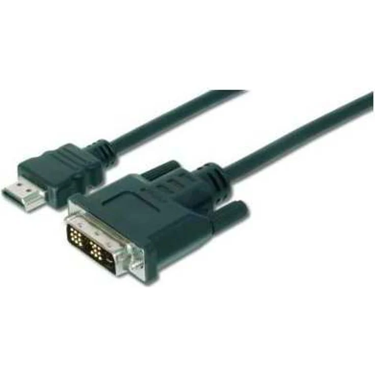 Planet ASSMANN - Videokabel - HDMI / DVI - 30 AWG - HDMI, 19-polig (M) - 19-polig digital DVI (Dual-Link) (M) - 2 m - Doppelisolierung - Schwarz (AK-330300-020-S) – Bild 1