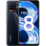 realme 8 Smartphone 16,3cm (6,42 Zoll) AMOLED-Display, 128GB interner Speicher, 6GB RAM, Dual-SIM, Android 11, Punk Black