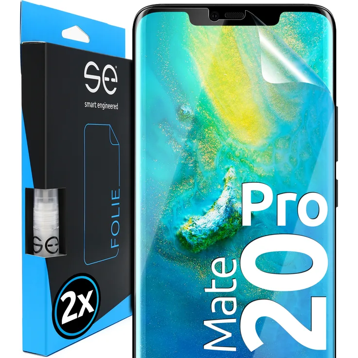 smart engineered 3D Schutzfolie, geeignet für Huawei Mate 20 Pro, Displayschutzfolie, transparent