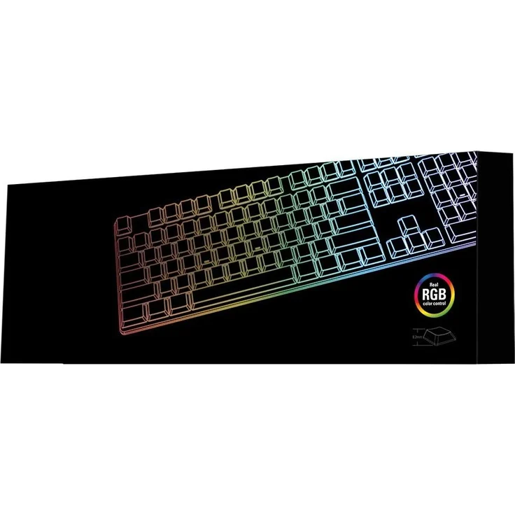 Sharkoon PureWriter RGB Red - Tastatur - Hintergrundbeleuchtung - USB - Deutsch QWERTZ - Kailh Red (4044951021451) – Bild 5